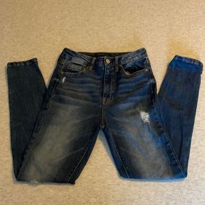 Dark Blue Distressed Aeropostale Jeans